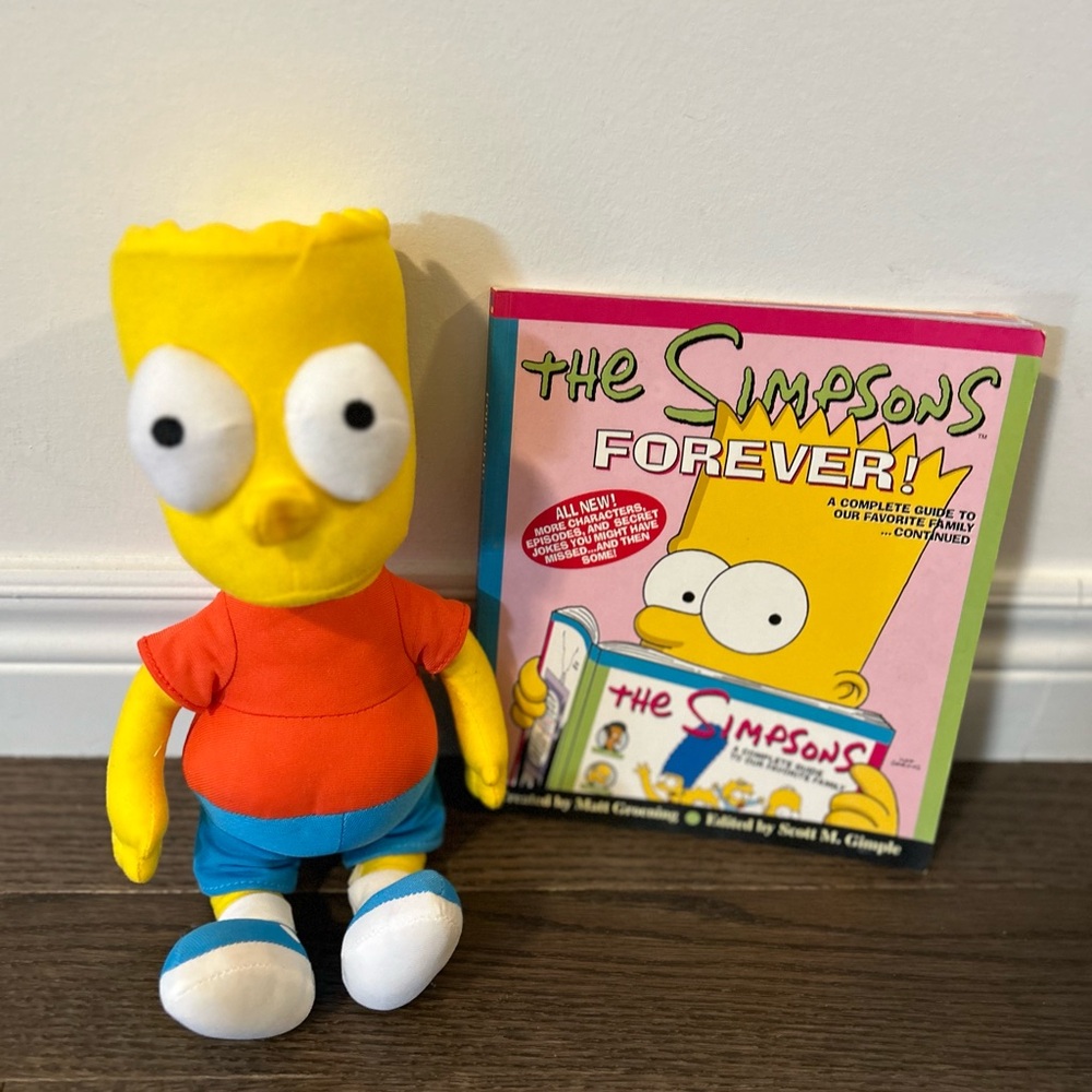 The Simpsons Bart Plush Stuffed Animal - Yellow, Orange & Blue